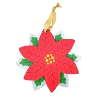 Agaç Poinsettia Ro Christmasdestwo agajynyň bezegi